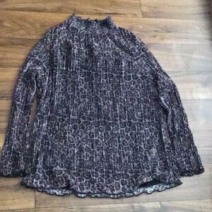 2/$30, 3/$45 Adrianna Papell animal print metallic blouse NWT